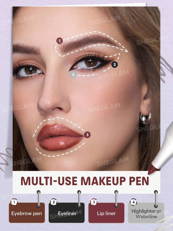 قلم آرایشی ۴ کاره شیگلم The Everywhere 4-In-1 Pen - تصویر 3