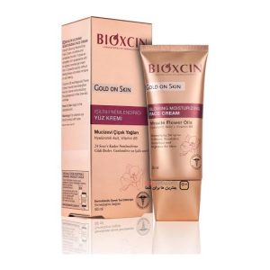 كرم مرطوب كننده و شفاف كننده معجزه بيوكسين Bioxcin مدل Gold On Skin حجم 50 ميل