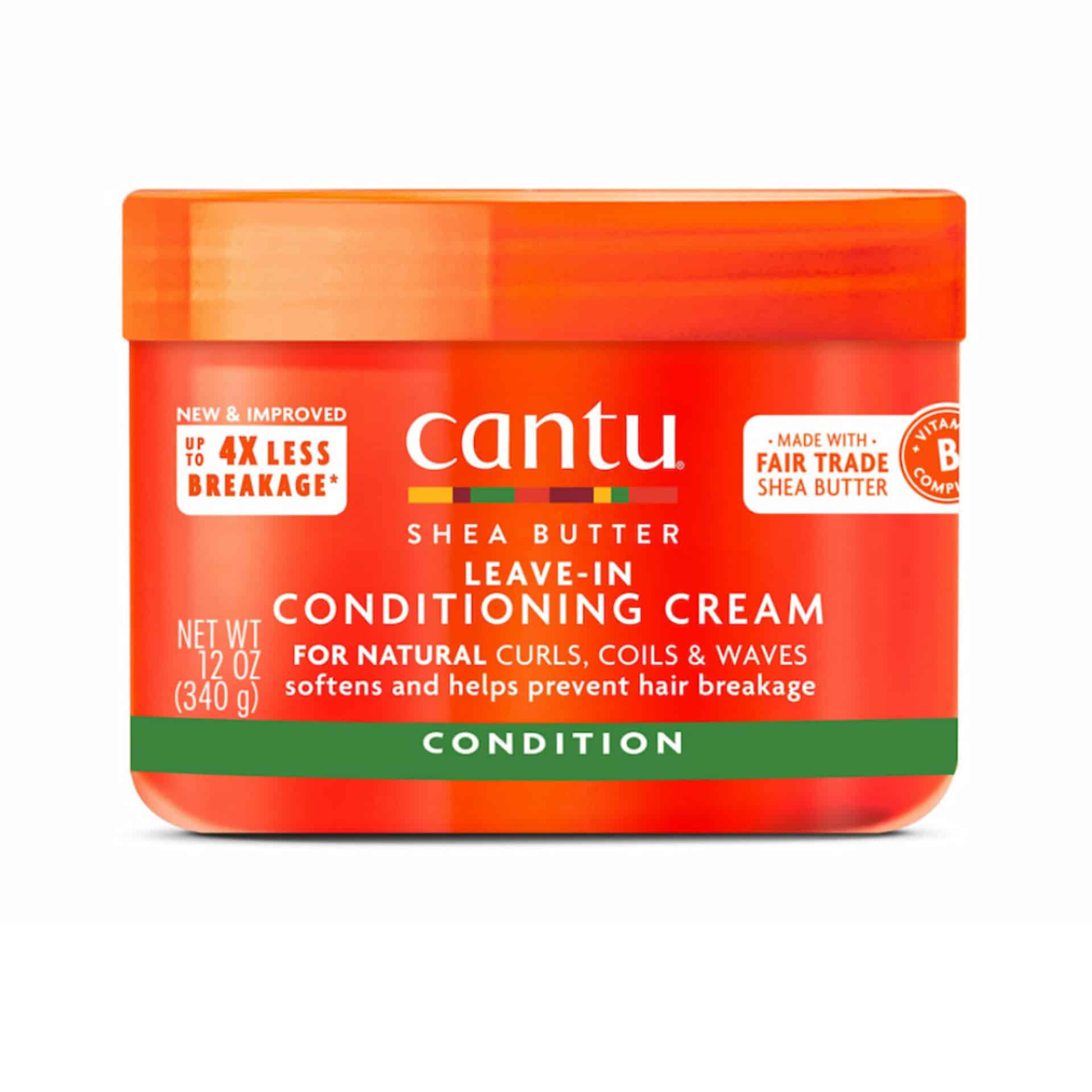 کرم نرم کننده بعد حمام کنتو CANTU حاوی شی باتر مدل CONDITIONING مناسب برای موهای موج دار، فر متوسط و آفریقایی حجم 340 گرم