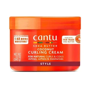 کرم مو مناسب موی فر کنتو Cantu مدل Curling حاوی کره شی و روغن نارگیل حجم 340 گرم