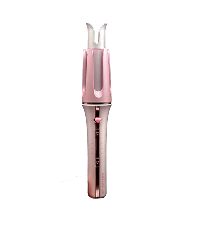 فر کننده مو شیگلم (کرلی) سایز ۲۵ رنگ صورتی طرح جدید ( uk plug )