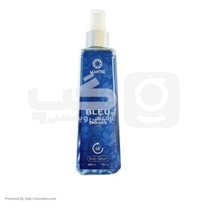 بادی اسپلش مردانه مانتره MANTRE مدل بلو چنل BLUE DE CHANELحجم 225 میلی لیتر