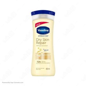 لوسیون بدن وازلین VASELINE مدل DRY SKIN REPAIR مناسب پوست های خیلی خشک حجم 400 میلی لیتر